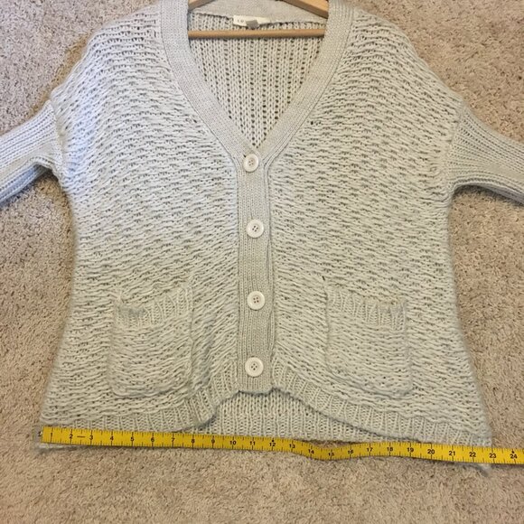 Lovestitch Cottagecore Chunky Loose Knit Wool Blend Cardigan Sweater - Picture 14 of 16